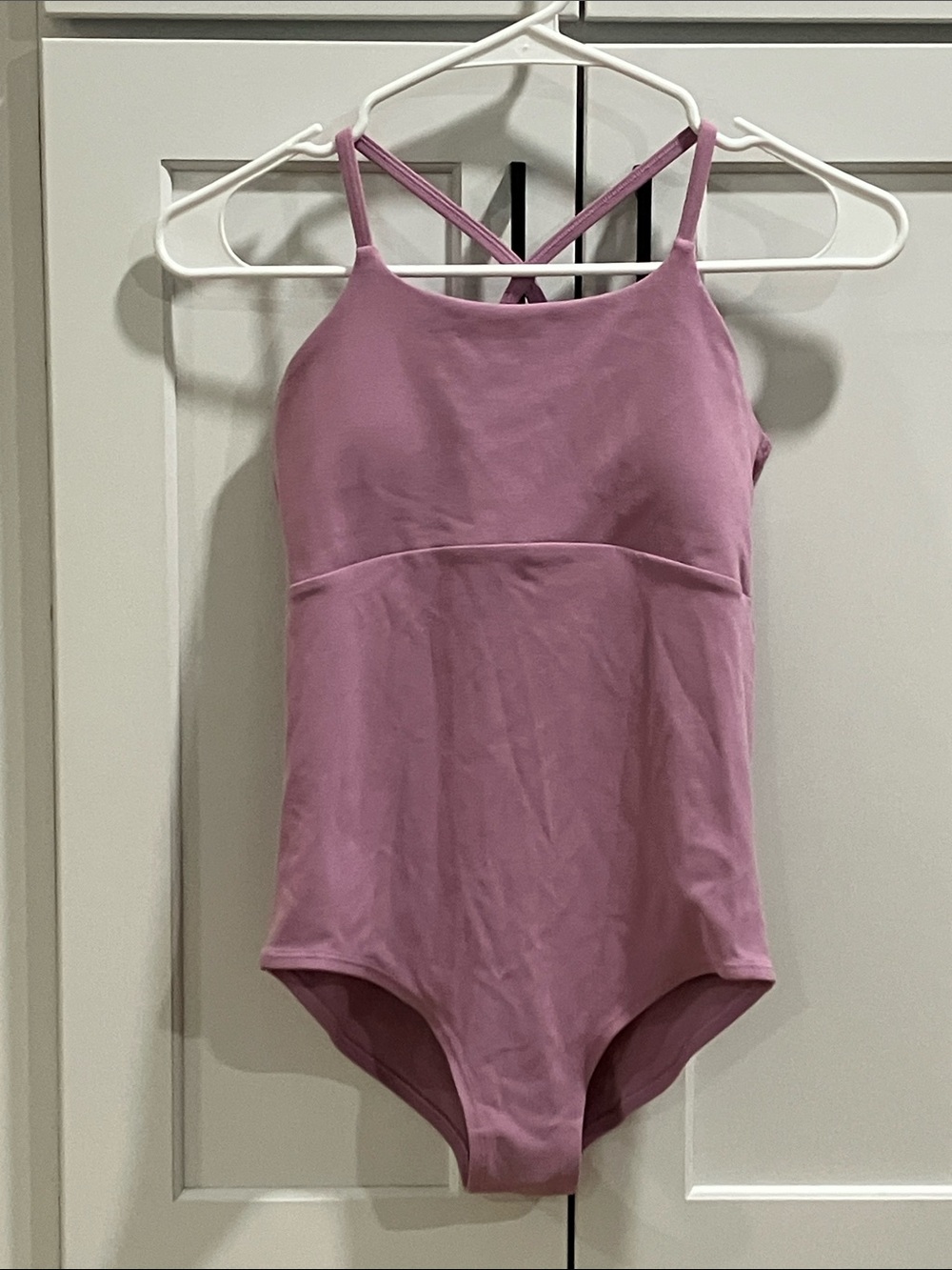 Athleta Girl Pink Purple Got Your Back Leotard Padded Gymnastic Dance